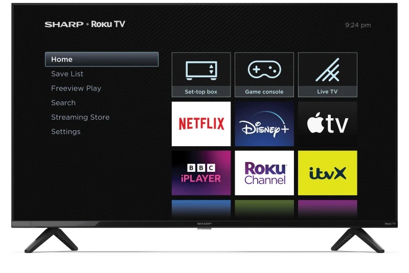 Sharp 2T-C43GD2025K HDR Dolby Digital Smart Full HD LED 43'' Roku TV - Black A